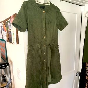 Banana Republic Suede Green Dress, size 4